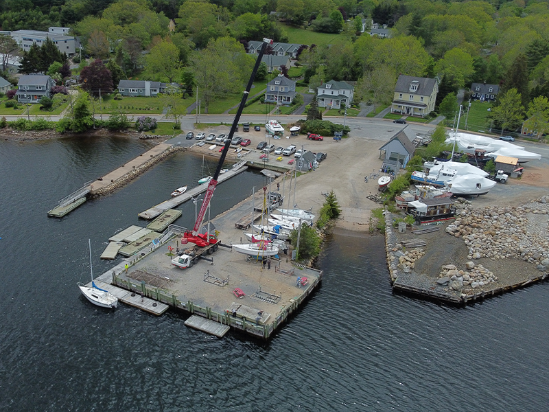 Heritage harbour and historic boatbuilding